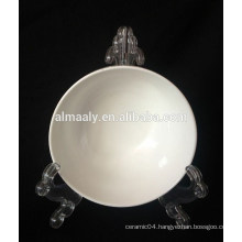 Wholesale ceramic footed bowl with golden line